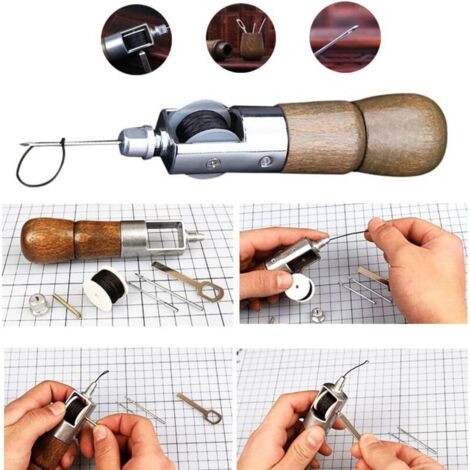 Sabir Machine SABIR Machine à coudre manuelle pour cuir – Aiguille inox ultra ...