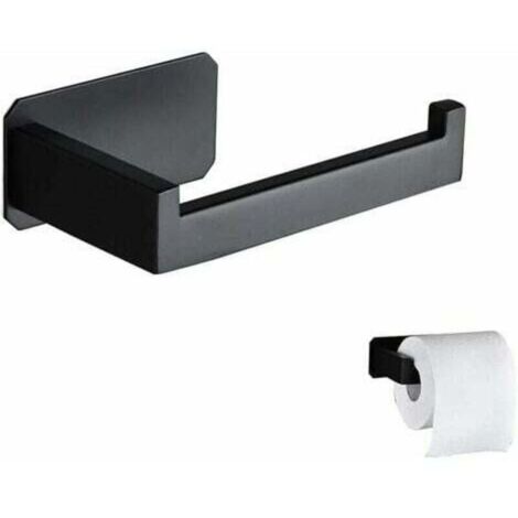 SABIR Devidoir Papier Toilette Acier Inoxydable Derouleur Papier Toilette Mural Original Sans Percage Noir Porte Papier Toilette Adhesif 3M Pour Decoration Salle de Bain WC Accessoire Cuisine (1/5)