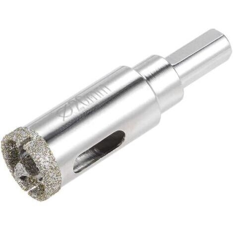 SABIR Foret diamanté Scie à trous pour verre Foret à guidage central pour carreaux de céramique en verre 20mm - RWForet à matériaux délicats pour perceuse (1/5)