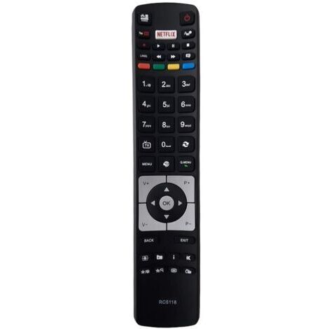 SABIR RC5118 Télécommande de remplacement pour Hitachi Smart TV avec clé NETFLIX (1/5)