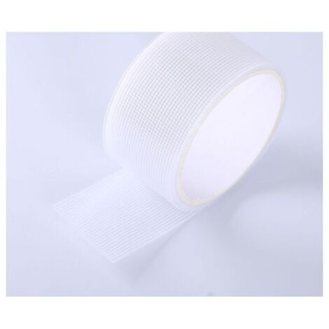 SABIR Ruban de réparation pour moustiquaire 5x200cm, imperméable, forte adhérence, fibre de verre, blanc (1/4)