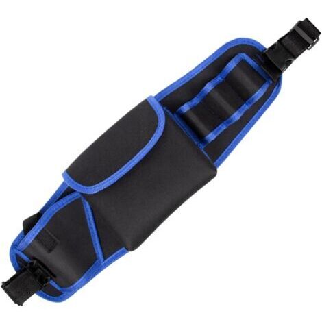 SABIR Sac à outils, ceinture porte-outils pour le travail du bois, sac de rangement pour outils de construction, ceinture porte-outils domestique (bleue) (1/5)