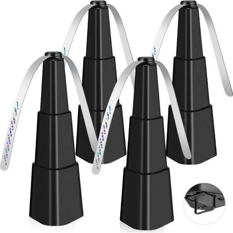 SABIR Lot de 4 éventails anti-mouches pour tables – Répulsif contre les mouches pour intérieur et extérieur – Portable et automatique pour pique-nique, restaurant, fête, maison (1/5)