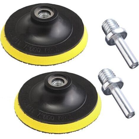 SABIR 2 Pièces Plateau de Ponçage, Disques Abrasifs pour agrippante pour Outil Rotatif Ponçage Polissage - 125MM, M14 (1/5)
