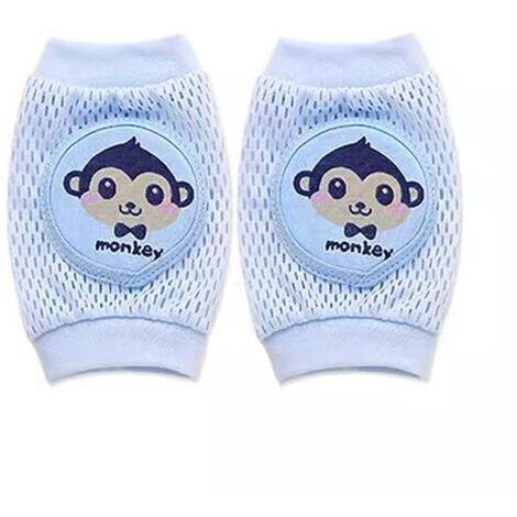 SABIR Genouillères bébé - Genouillères bébé - Chaussettes bébé - Unisexe - Genouillères - Taille unique - Protections rampantes - Bleu (1/5)
