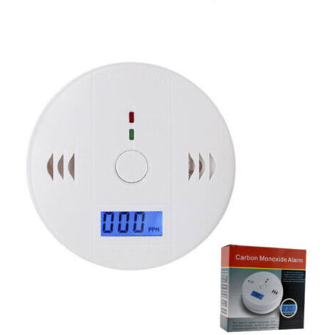 SABIR 1 pack détecteur de monoxyde de carbone (co) numérique alarme alimentée par batterie (1/5)