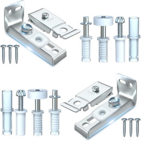 SABIR Kit de réparation de matériel- Lot de 2 pièces de rechange pour portes,un pivot de 3/8", une roue de guidage de 7/8", pour porte de poche pliante, porte accordéon, porte de grange