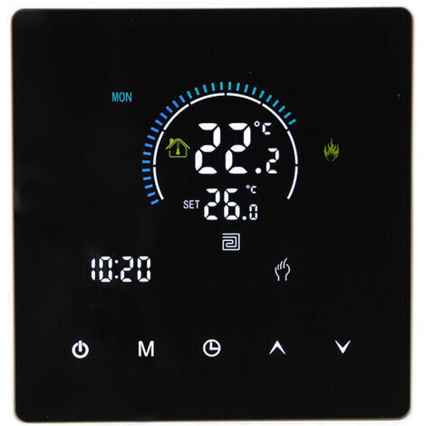 SABIR Panneau de thermostat intelligent pour chaudière murale à eau Ac90 240 V 3 500 W 90 240 V Contrôleurs de thermostat de température intelligents ( WiFi,3A) (1/5)