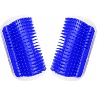 Lot de 2 Auto-Toilett Chat,Brosse d'Angle Chat Brosse Chat Mural Avec Herbe à Chat Pour Massage et Epilation