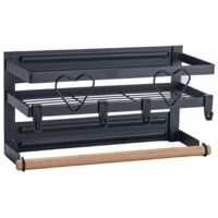 Etagère à épice,Étagère à Suspendre pour Réfrigérat avec Ventouses Support de Rangement,Range Épices Murale