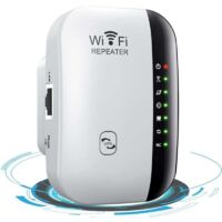Répéteur WiFi, 300Mbps Amplificateur WiFi Puissant, WiFi Extender 2.4GHz sans Fil WiFi avec Modes Repeteur/AP/WPS Wireless Répéteurs WiFi Booster avec Port Ethernet,RJ45 Câble Réseau