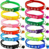 SABIR 12 collares para gatos y perros con cascabeles y cierre de seguridad ajustable, de 19 a 32 cm, ideales para gatos y perros pequeños (colores aleatorios).