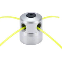 SABIR Bobina di filo di taglio in nylon di alluminio Testina universale per decespugliatore (con 4 fili)