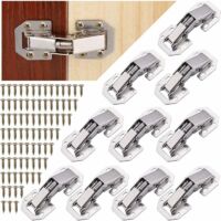 10 Piezas Bisagras Puertas Cocina, Bisagras Puertas Madera de Cierre Suave con tornillos, 90 Grados Bisagras para Gabinete de Cocina, Puertas de Armarios, Armarios de Baño