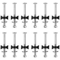 SABIR Lot de 12 vis de trampoline, fixation pour trampoline de jardin, acier galvanisé, pour grand trampoline et petit trampoline