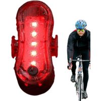 Feu arrière de vélo, lampe torche LED 2,68 x 1,1 x 0,98 pouces, ultra-lumineuse, rechargeable par USB étanche, plusieurs modes