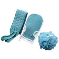 Éponge de bain douche éponges de bain exfoliantes, éponge de douche fl de bain pour hommes et femmes pour exfoliant