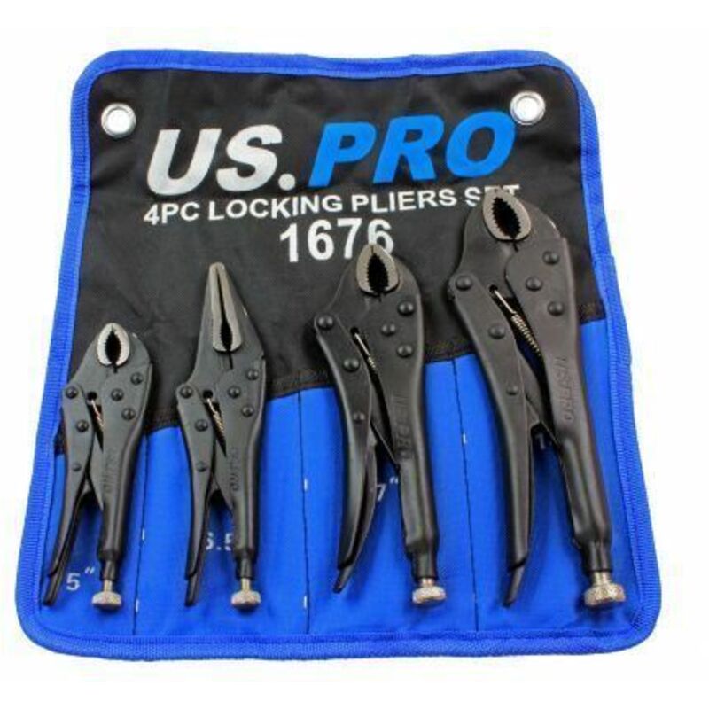 4pc 4 + 6 MINI ADJUSTABLE C CLAMPS LOCKING MOLE GRIP WELDING PLIERS SET NEW UK | UK