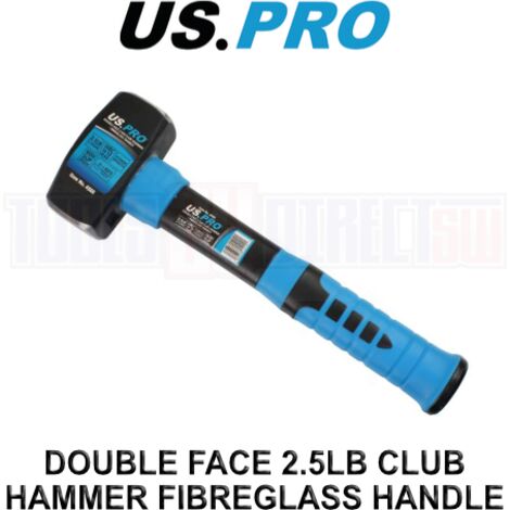 US PRO Lump Hammer 2.5lb 1.13kg Fibreglass Handle Sledge Club Stoning 4500