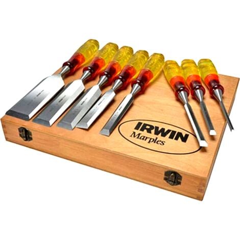 Irwin Industrial Tools Marples 6-Piece Woodworking Chisel Set with