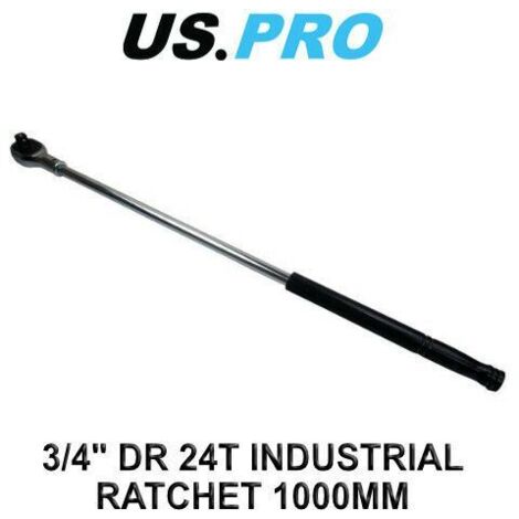 US PRO 3/4"" RATCHET LONG BREAKER BAR 40"" 1000MM QUICK RELEASE WRENCH 4159 (1/3)