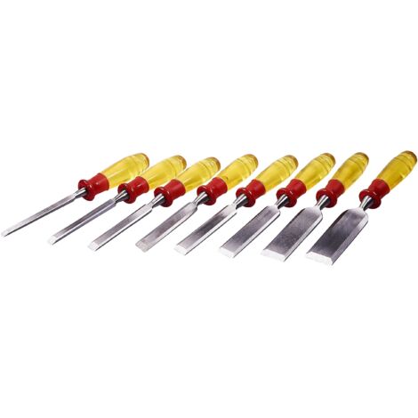 SPLIT PROOF CHISEL SET 8PC HSS WOOD LATHE CARVING CHISEL SET WOOD TURNING E0610