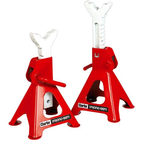CLARKE AXLE STAND PROFESSIONAL 6 TON 6T TONNE FIXED STANDS LIFT JACK CAX6TBC
