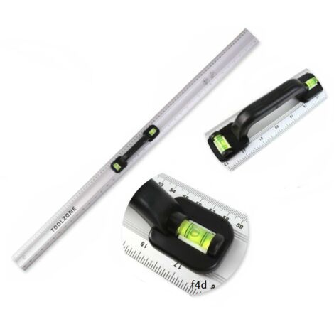 40 Spirit Level Ruler Metric Imperial Measuring Tool Straight Edge Rule Handle