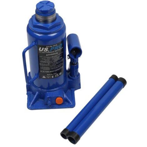 US PRO 10T BOTTLE JACK HEAVY DUTY CAR VAN 10 TON TONNE FLOOR HYDRAULIC 10110 (1/5)