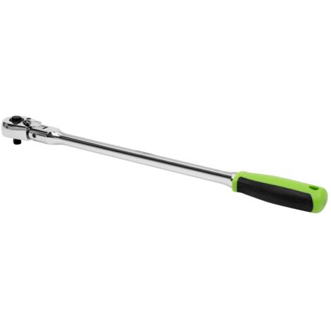 Sealey 1/4""Sq Drive Long Ratchet Wrench Flexi Head Flip Reverse S01257 (1/5)