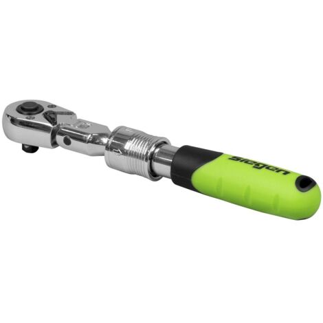 Sealey S01294 Siegen Extendable Flexi-Head Ratchet Wrench 1/4""Sq Drive (1/5)