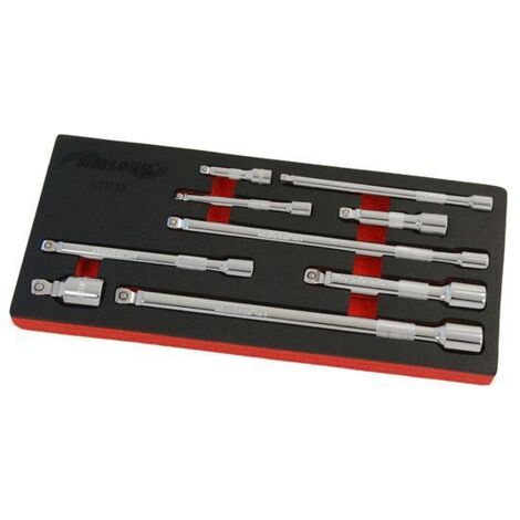 WOBBLE EXTENSION BAR SOCKET SET 9PC 3/8"" 1/4"" 1/2"" DRIVE RATCHET SET CT1232 (1/5)