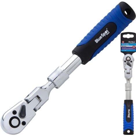 BlueSpot Socket Telescopic Flexible Ratchet Handle Quick Release 3/8" 250-350mm