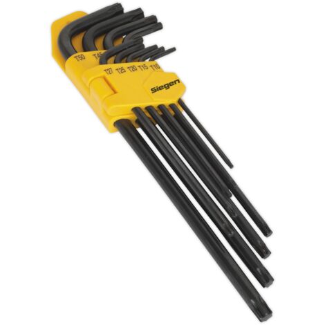 Sealey TRX-Star Key Set 9pc Extra-Long S01096