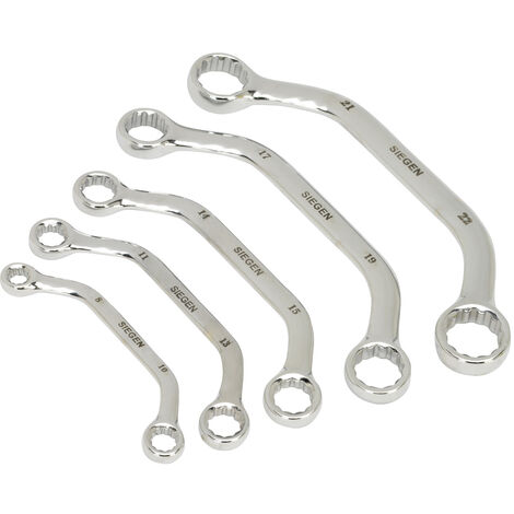 Sealey Obstruction Spanner Set 5pc Metric S0716