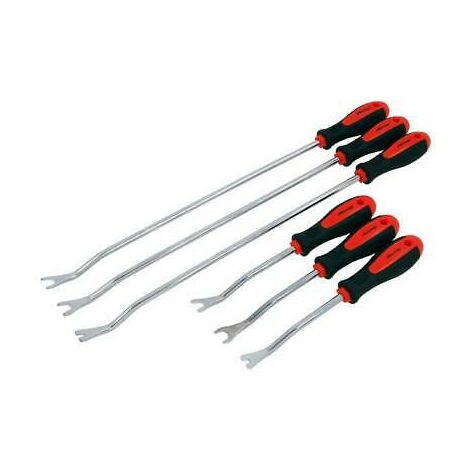 6pc Car Door Plastic Trim Panel Dash Long Reach Removal Remover Pry Tool CT2370 (1/3)