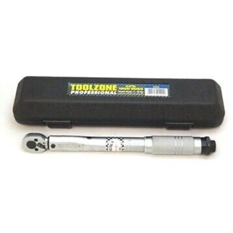 TORQUE WRENCH 3/8"" DRIVE LOW RANGE 5-25NM CV STEEL RATCHET GARAGE TOOL SS030 (1/7)