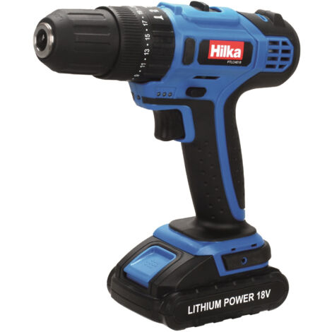 HILKA HAMMER DRILL 18V LITHIUM LI-ION CORDLESS DRIVER SCREWDRIVER & BIT PTLCHD18 (1/3)