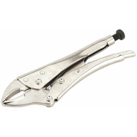 Sealey Locking Pliers Curved Jaws 230mm 0-45mm Capacity AK6821