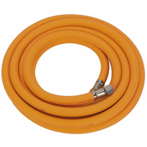 Sealey Air Line Hose 5m x 8mm Hybrid High Visibility With 1/4BSP Unions AHHC5