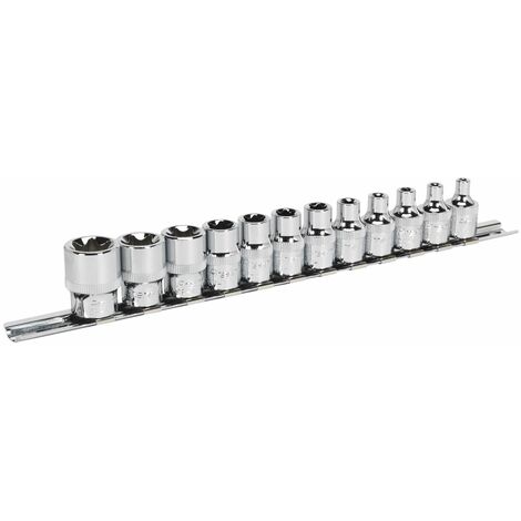 Sealey Torx Star Socket Set 12pc 3/8Sq Drive E4-E20 AK61806
