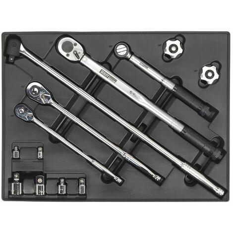 Sealey TBT32 Tool Tray with Ratchet, Torque Wrench, Breaker Bar & Socket Adaptor (1/5)