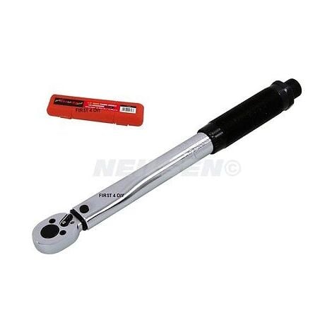 HEAVY DUTY 1/4"" DRIVE CLICK TORQUE WRENCH RATCHET LB GARAGE TOOL IN CASE CT2303