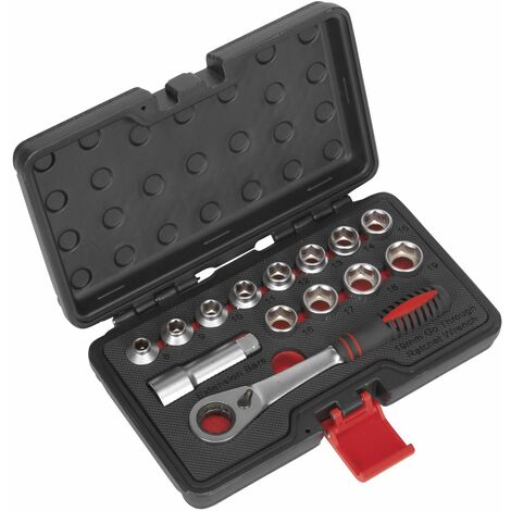 Sealey Socket Set 14pc Go-Through Low Profile WallDrive® Metric AK6926 (1/5)