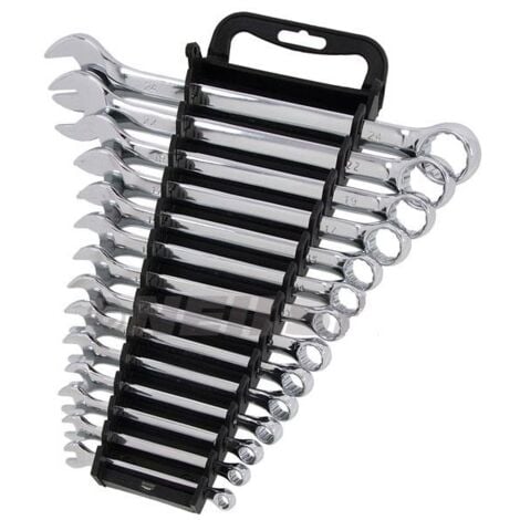 14PC SPANNER SET COMBINATION METRIC WRENCH RING SET SATIN FINISH 6-24MM CT0326