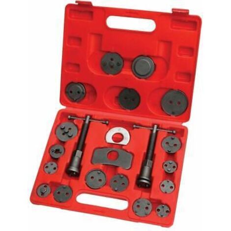 Hilka Brake Caliper Rewind Wind Back Tool 21pc Disc Right Left Piston 12700210 (1/4)