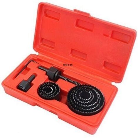 11PC HOLE SAW CUTTING SET KIT 19-64MM WOOD CARBON STEEL CUTTER ROUND TZ KDPHS042 (1/5)