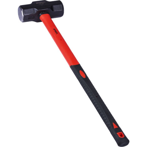 Sledge Hammer 4.5kg 10lb Fibreglass Handle Club Lump Rubber Grip A2160