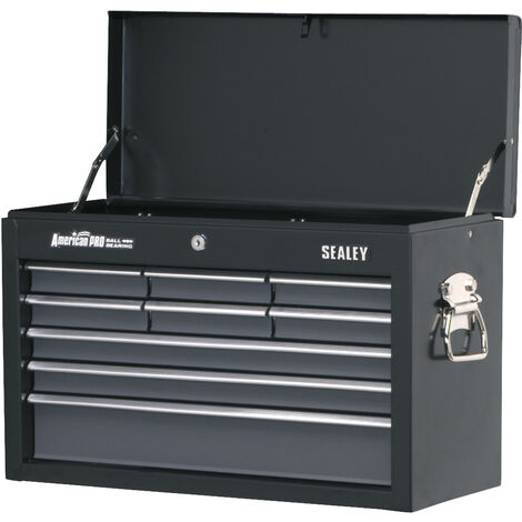 Sealey AP2509B Topchest 9 Drawer with Ball-Bearing Slides - Black/Grey