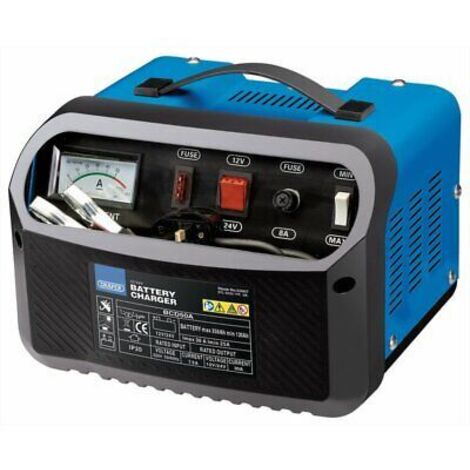 DRAPER BATTERY CHARGER 53007 25-30 AMP 12V 24V CAR VAN VEHICLE BOOSTER 120-350AH (1/4)